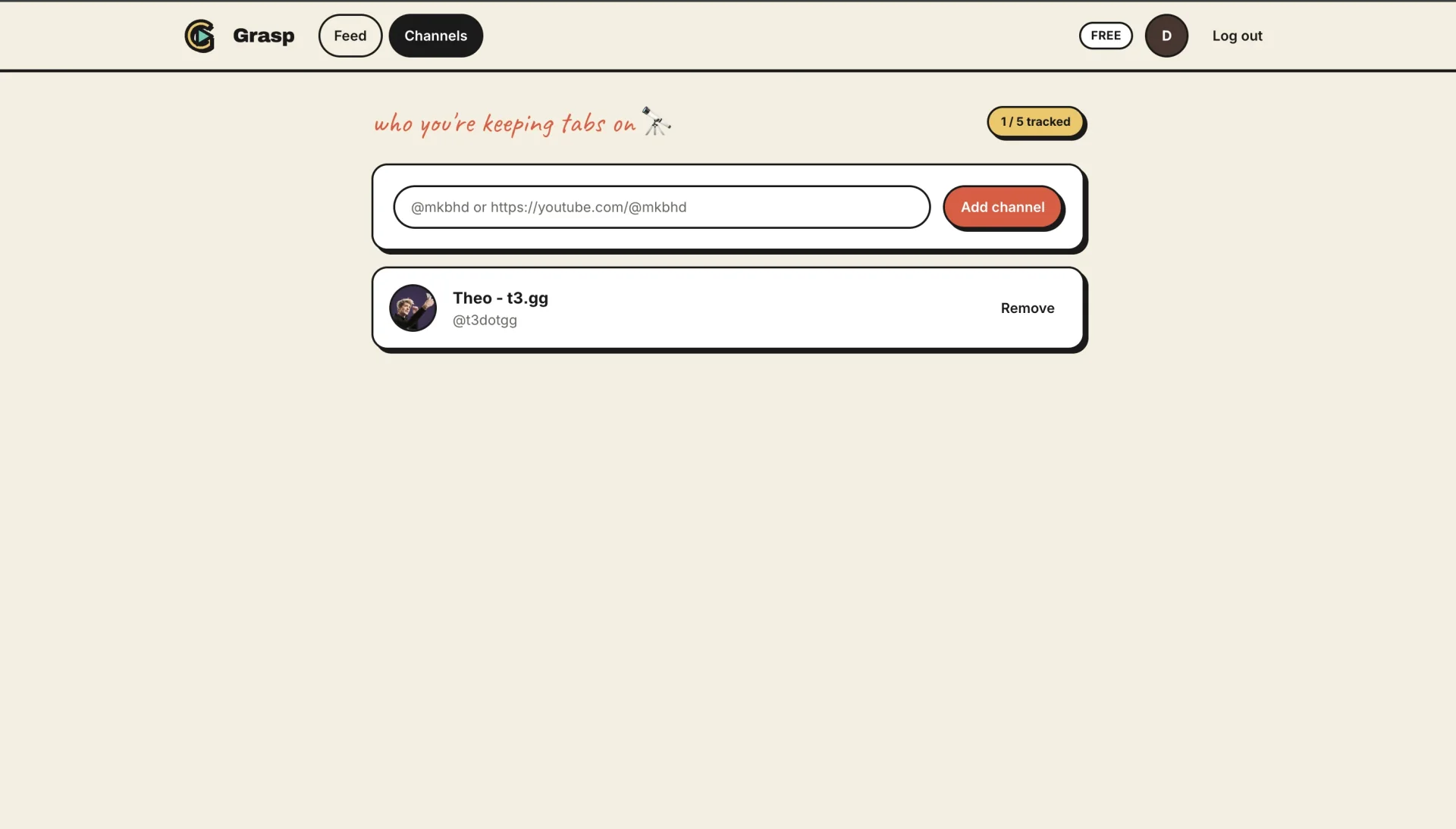Grasp interface